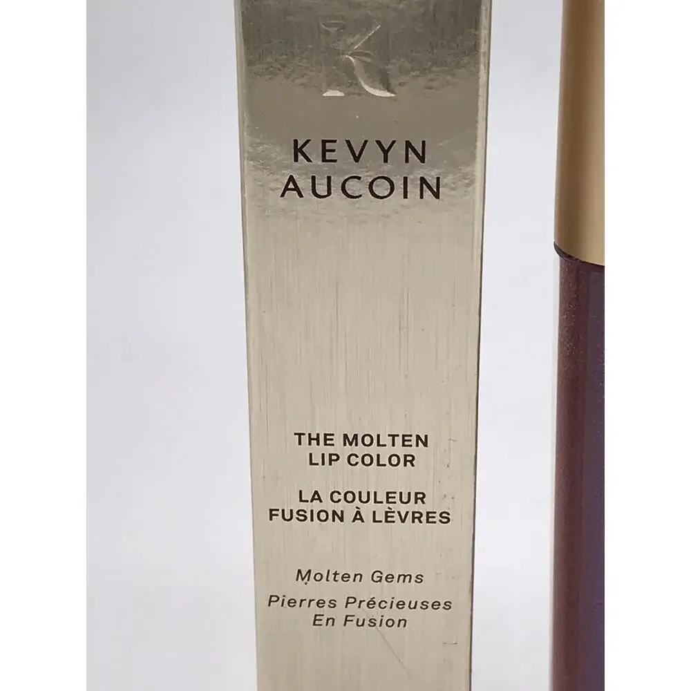 Kevyn Aucoin Set of‎ 2x Molten Lip Color Gloss Molten Gems & Blue Amethyst NIB